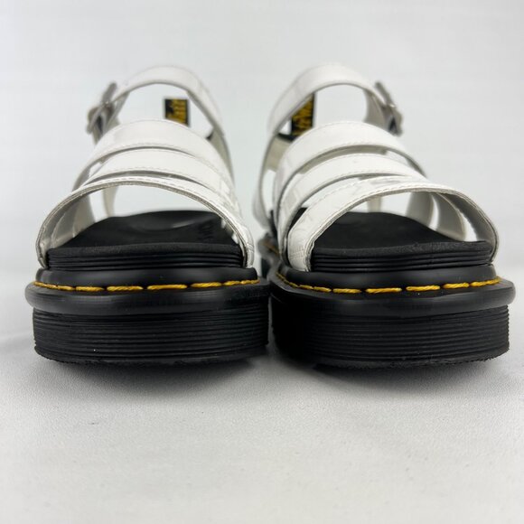 Dr Martens Womens Blaire White Patent Leather Strap Sandals Platform size 7 - Picture 7 of 16